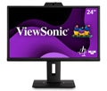 ViewSonic VG2440V 24" 1080p Ergonomic IPS Monitor with 2MP Web Camera, Microphone, HDMI, DP - 24" Video Conferencing Monitor - IPS Panel - Full HD1920 x 1080p