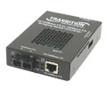 Transition Networks 10/100 Bridging 10/100Base-TX to 100Base-FX Media Converter - 1 x RJ-45 , 1 x SC - 10/100Base-TX, 100Base-FX