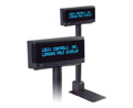 Logic Controls LDX9000 Pole Display, 9.5 MM 2X20, USB, UNIVERSAL Command Set, Gray, External Power Supply Included