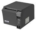 Epson T70II Receipt Printer, SPACE-SAVING, MPOS, SERIAL/USB, DARK GREY, W/PWR SUP, THERM