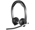 Logitech Wireless Headset H820e - Stereo - Wireless - DECT - 328.1 ft - 150 Hz - 7 kHz - Over-the-head - Binaural - Circumaural - Echo Cancelling, Noise Cancelling Microphone ENTERPRISE QLTY DECT HEADSET STEREO