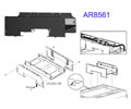 APC AR8561 Cable Trough - Cable Manager - Black - 600 mm