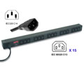 APC Basic Rack 2300VA PDU -  2300VA - Zero U, Rack-mountable - INPUT: IEC 320-C14, OUTPUT: 15 x IEC 320-C13