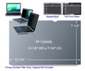 3M PF133W9E Black Frameless Privacy Filter for 13.3" Edge-to-Edge Widescreen Laptop (16:9)