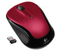 Logitech M325 Mouse - Optical - Wireless - Radio Frequency - Red - USB - 1000 dpi - Scroll Wheel - 2 Button(s) - Symmetrical