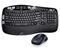 Logitech Wireless Wave Combo MK550 - USB Wireless RF Keyboard - 117 Key - USB Wireless RF Mouse - Laser - Scroll Wheel