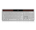 Logitech K750 Keyboard - Wireless Connectivity - RF - USB Interface - Multimedia, Eject, Brightness Hot Keys - Silver