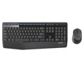 Logitech Wireless Combo MK345 - USB Wireless RF Keyboard - Black - USB Wireless RF Mouse - Optical - 1000 dpi - 3 Button - Scroll Wheel - Black - On/Off Switch Hot Key(s) - Right-handed Only - AAA, AA - Compatible with Computer (PC)