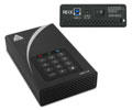 Apricorn Aegis Padlock DT ADT-3PL256-4000 4 TB External Hard Drive - USB 3.0 - 7200 - 8 MB Buffer - Desktop