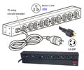 APC Basic Rack 2.4kVA PDU - 2.4kVA - 1U 19" Rack-mountable - INPUT: NEMA L5-20P, OUTPUT: 10 x NEMA 5-20R