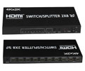 4XEM 2x8 Port HDMI Splitter\Switcher Supports 3D 4K/2K - 3840 x 2160