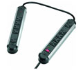 FELLOWES 10 Outlet Metal Split Surge Protector - 10 x NEMA 5-15R - 1250 J - 120 V AC Input - 120 V AC Output