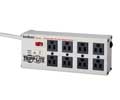 TRIPP LITE Isobar 8 Outlets Surge Suppressor - 8 x NEMA 5-15R - 1.44 kVA - 3840 J - 120 V AC Input - 120 V AC Output