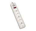 TRIPP LITE 6 OUTLET INDUSTRIAL SURGE STRIP WABER METAL 1050 JOULES 6FT CORD