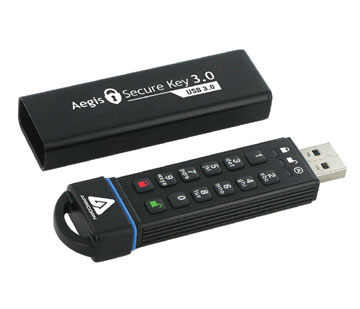 Apricorn Aegis Secure Key 3.0 - USB 3.0 Flash Drive - 480 GB