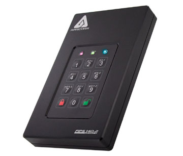 Apricorn Aegis Fortress 1 TB Hard Drive - External - USB 3.0