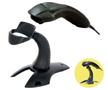 Honeywell Voyager 1400g Barcode Scanner, 2D, USB Kit (Includes USB Cable and Rigid Presentation Stand) - Black