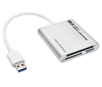 Tripp Lite USB 3.0 SuperSpeed Multi-Drive Memory Card Reader/Writer Aluminum 5Gbps