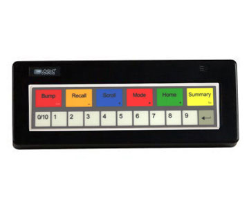 Logic Controls KB1700 17 KEY Programmable KEYPAD (BUMP BAR) - Black, PS/2 Interface, Legend Sheet D (Positouch Compatible Layout)