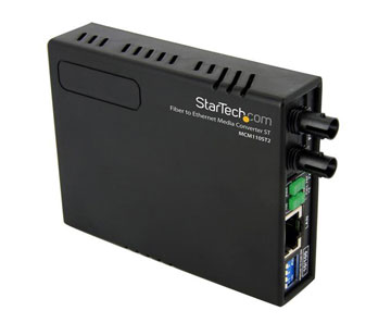 STARTECH 10/100 Fiber to Ethernet Media Converter Multi Mode ST 2 km - 1 x RJ-45