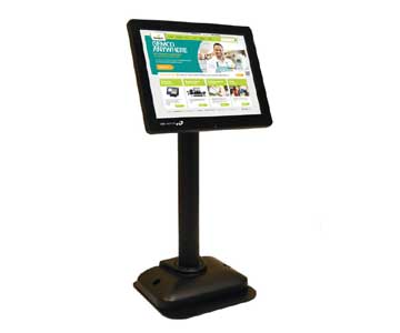 LOGIC CONTROLS 8.4" LCD POLE DISPLAY, 800X600 RESOLUTION,USB INTERAC