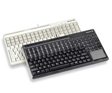 Cherry SPOS G86-61401 POS Keyboard - 123 Keys - 60 Relegendable Keys - USB - Black