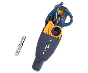 Fluke Networks Pro-Tool Kit IS50 with D914S Impact Tool, D-Snips, Cable Stripper & EverSharp 66/110 cut blade
