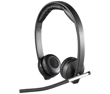 Logitech Wireless Headset H820e - Stereo - Wireless - DECT - 328.1 ft - 150 Hz - 7 kHz - Over-the-head - Binaural - Circumaural - Echo Cancelling, Noise Cancelling Microphone ENTERPRISE QLTY DECT HEADSET STEREO