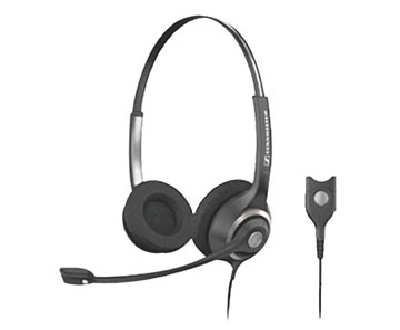 Sennheiser SC 260 Headset - Stereo - Black, Silver - Wired - 180 Ohm -  Over-the-head - Binaural - Semi-open - Noise Cancelling Microphone