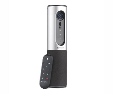 Logitech Video Conferencing Camera - Silver - USB - 1920 x 1080 Video - Auto-focus - 4x Digital Zoom - Microphone - Wireless LAN