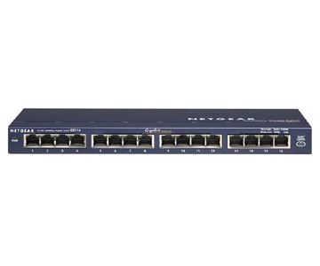 Netgear ProSafe GS116 16-port Gigabit Ethernet Switch - 16 x 10/100/1000Base-T
