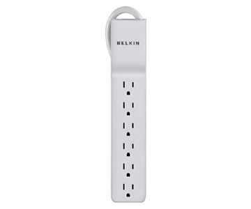 BELKIN Home/office 6 Outlet Surge Suppressor - Receptacles: 6 - 720J