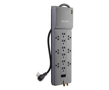 BELKIN Home/Office 12-Outlets Surge Suppressor - Receptacles: 12 x NEMA 5-15R - 3960J