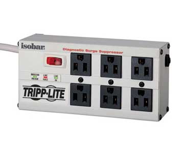 TRIPP LITE Isobar 6 Outlets 120V Surge Suppressor - 6 x NEMA 5-15R - 1.44 kVA - 3330 J - 120 V AC Input - 120 V AC Output
