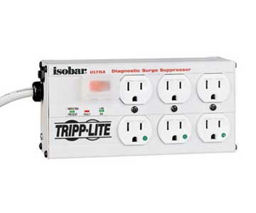 TRIPP LITE Isobar 6 Outlets 120V Surge Suppressor - Receptacles: 6 x NEMA 5-15R - 3330J