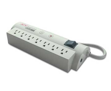 APC SurgeArrest Network 7 Outlets 120V - 7 x NEMA 5-15R - 480 J - 120 V AC Input - 120 V DC Output