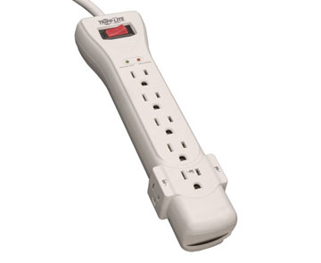 TRIPP LITE Protect It! 7-Outlets Surge Suppressor - 7 x NEMA 5-15R - 1.80 kVA - 2160 J - 120 V AC Input - 120 V AC Output