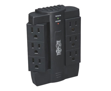 TRIPP LITE Protect It! SWIVEL6 6-Outlet Surge Suppressor - Receptacles: 6 x NEMA 5-15R - 1500J