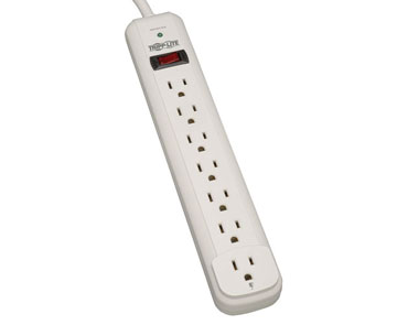 TRIPP LITE ProtectIT 7-Outlets Surge Suppressor - 7 x NEMA 5-15R - 1.80 kVA - 1080 J - 120 V AC Input - 120 V AC Output