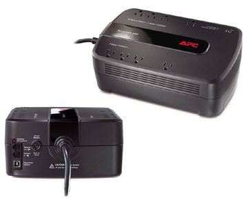 APC Back-UPS 650 VA Desktop UPS - Load Capacity: 650 VA/390 W, Full Load: 3 Min, Half Load: 12 Min, Input: NEMA 5-15P, Output: 8 x NEMA 5-15R